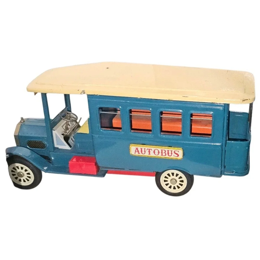 Vintage Cragstan Tin Old Timer Autobus‎ Toy Vintage 1960s Made In Japan GUC